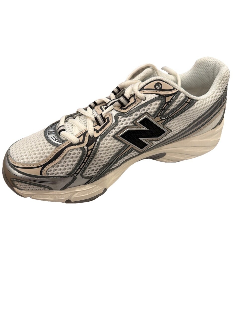 NIB New Balance Womens 7.5D Mens 6. 740v2 White Grey  Metallic Black Free Ship